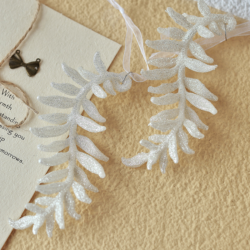 Ventas transfronterizas de champán de Navidad, colgantes de polvo brillante, colgantes de nieve, adornos de árbol de Navidad, props de disparo