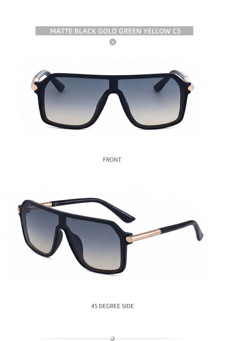 Steampunk Einteilige Schild Sonnenbrille Männer 2026 Luxus Marke Vintage Übergroßen Metall Großen Rahmen Sonnenbrille für Männliche Sport brillen – Detail 14