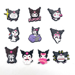 Kuromi series kuromi/Melody/cartoon Crocs shoes flower shoe buckle croc decorative buckle