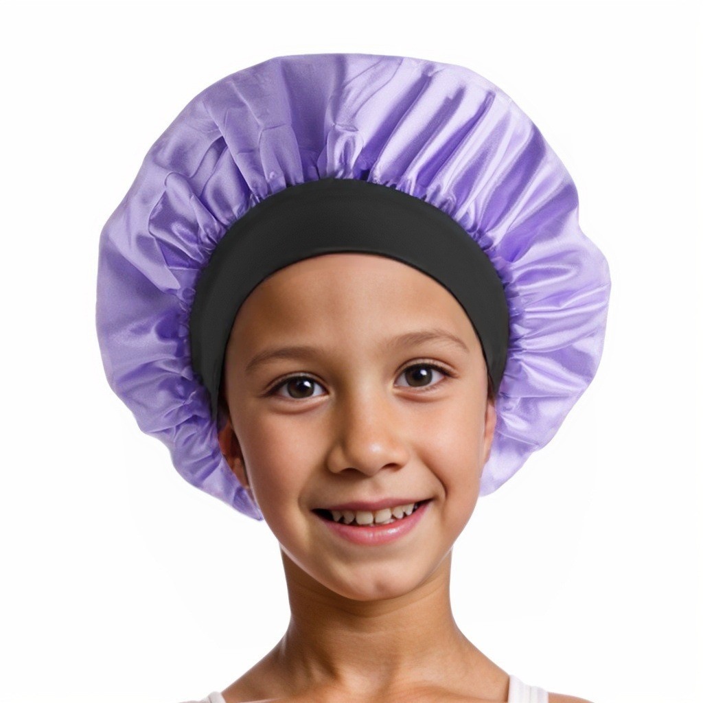 어린이용 모자 블랙 스트랩 - 바이올렛
