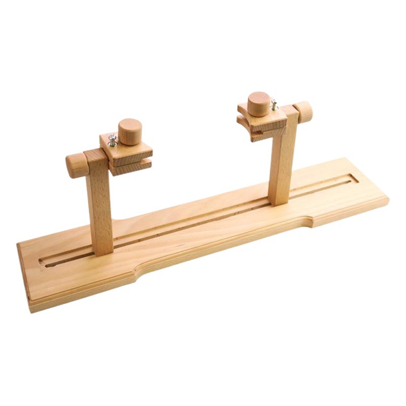 Marco de bordado de escritorio hecho a mano herramientas de bordado bricolaje francés práctico redondo Marco de bordado rectangular Flip Marco de bordado de madera maciza