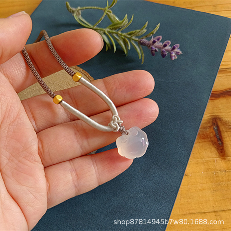 작은 Ruyi 잠금 알몸 펜던트 (너비 16 및 높이 13mm)