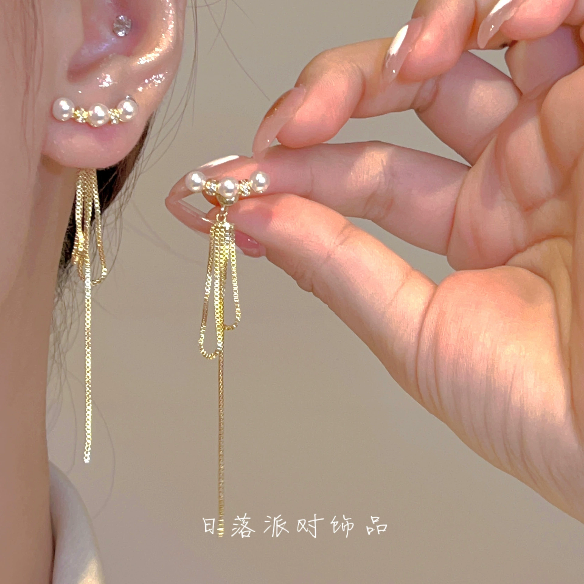 Earrings 925 silver, Korean simple elegant design, long dangling & stud options, lightweight