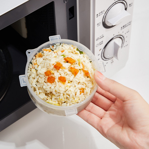 Food grade fruit crisper apple storage box round sealed box onion vegetable box microwave heating lunch box