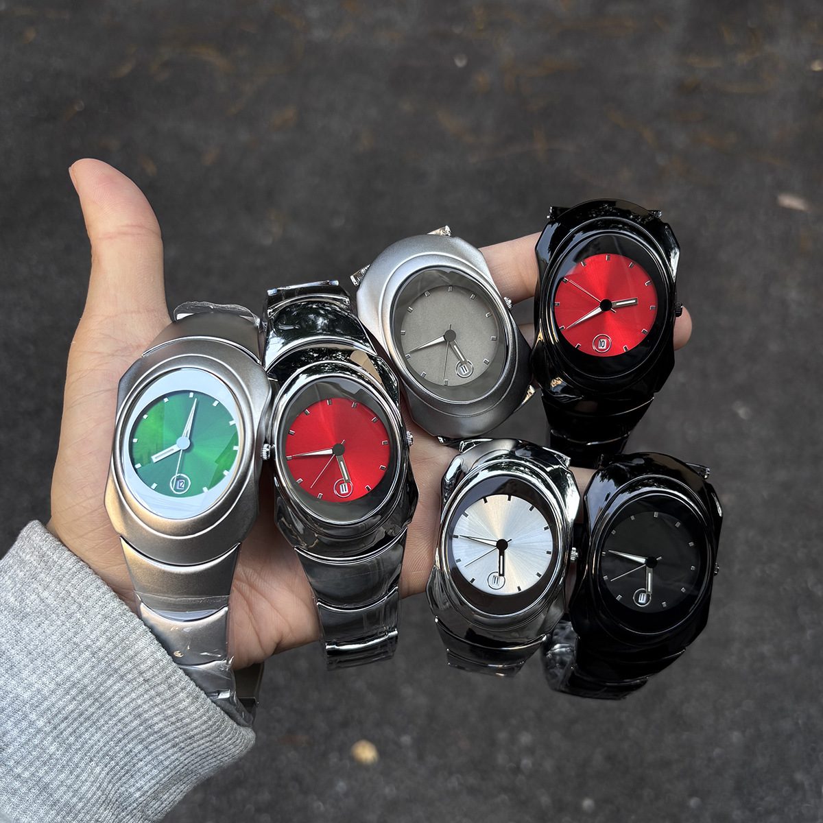 Skona/Sacona Y2K Special-Shaped Men's Quartz Watch Fashion Brand High-End Ins Niche Design Watch