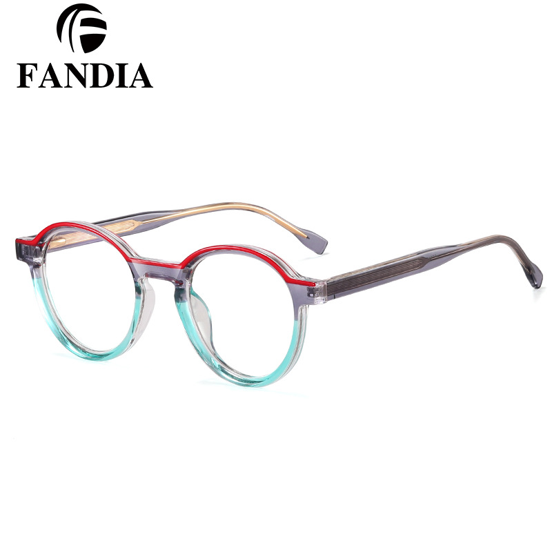 97715 gafas retro gruesa mortaja pierna CP Placa de imitación gafas marco clásico gafas lisas gafas de marco negro europeo y americano