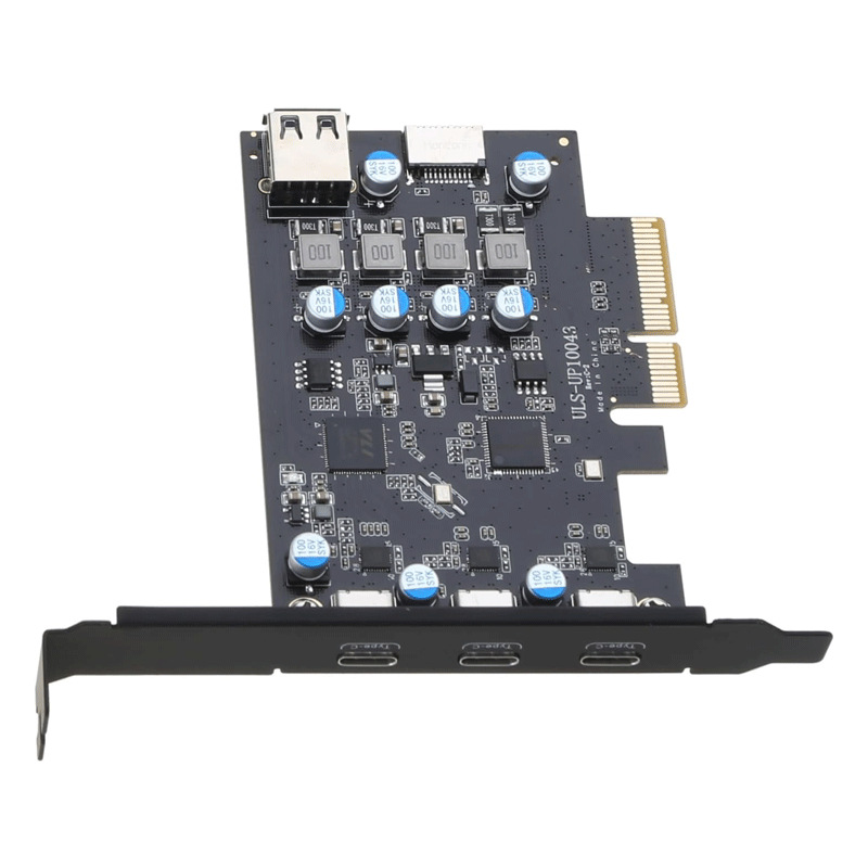 Fabricante en existencia PCIE a la tarjeta de extensión tipo-c USB3.2 20Gbps Tarjeta sin conductor del adaptador de la computadora de escritorio