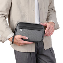 新款手拿包百搭编织男士斜挎包休闲潮包欧美复古户外单肩男款手包