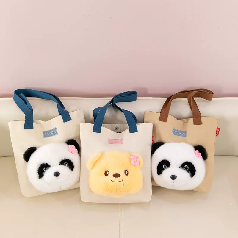 Oil, three dimensional capacious bag, with little bears, 3D
