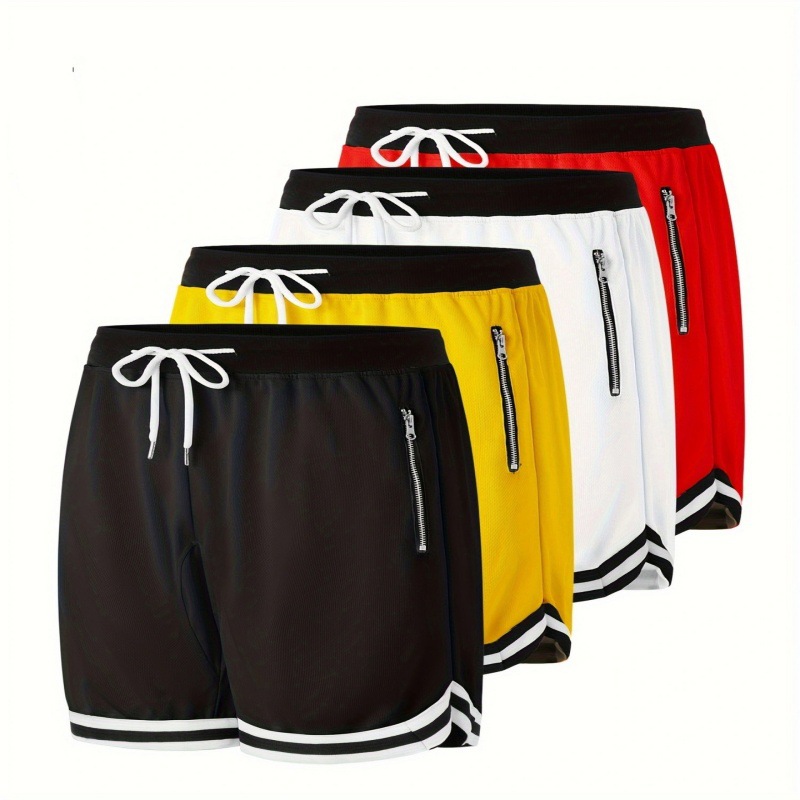 Summer Thin Mesh Sports Loose Shorts Men's Muscle Fitness Running Basketball Training Breathable Fitness Pants