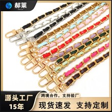 现货多色包包链条小香穿皮铝链斜挎包带金属手机链条肩带配件定制