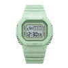 Factory wholesale sppors male and female student unicorn square matcha green small block transparent electronic watches