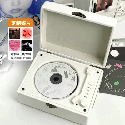 Retro Cd Player Music Album Bluetooth Speaker Integrated Player Audio Disc Disc Portable Birthday Gift