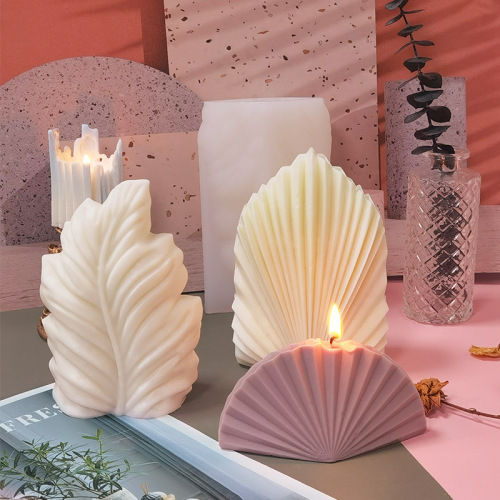 Sanxin Large Scallop Scented Candle Silicone Mold DIY Geometric Handmade Soap Plaster Diffusing Stone Soap Abrasive