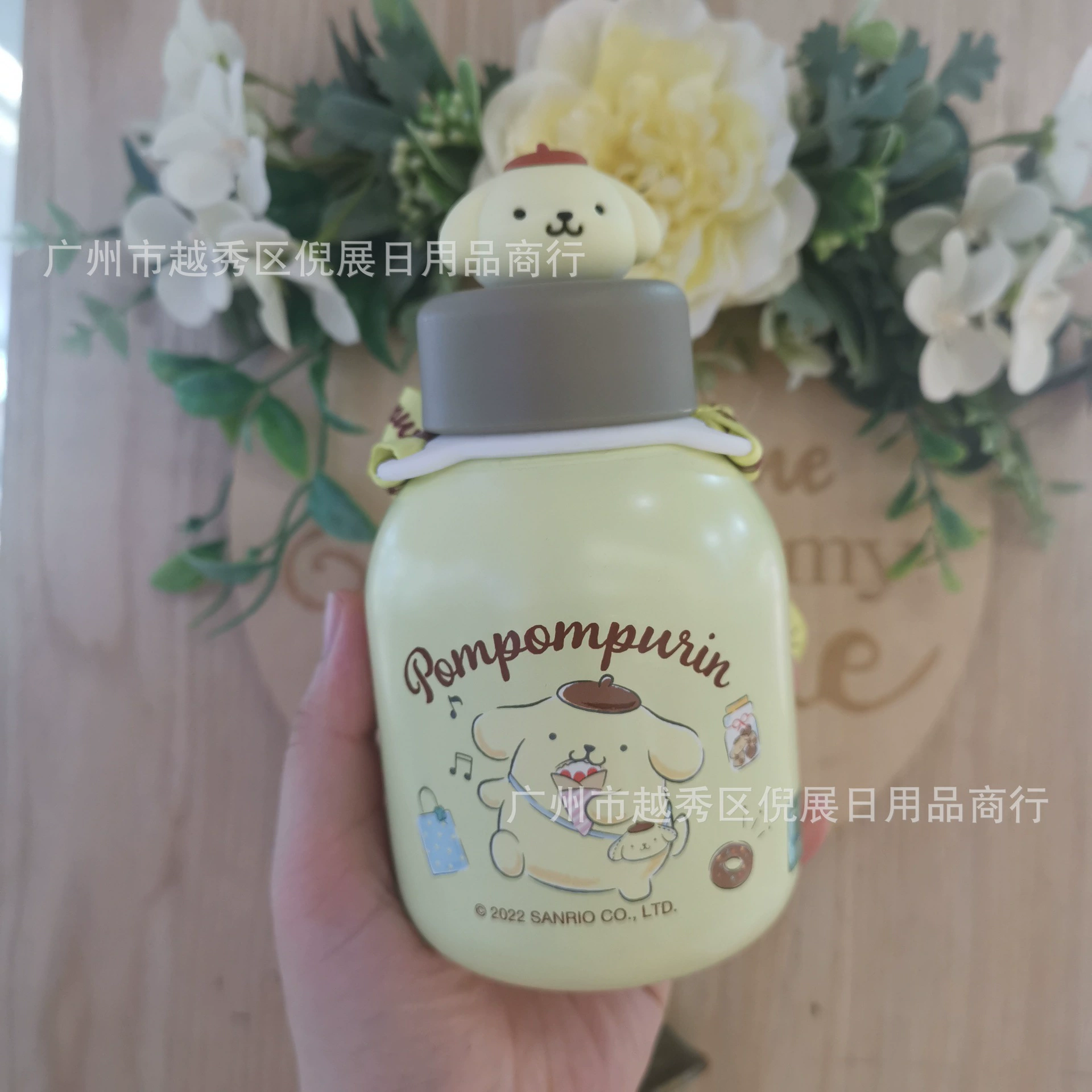 Sanrio, cute high quality glass, handheld capacious straw