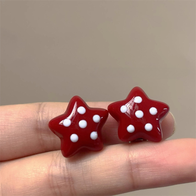 欧美几何圆形豹纹耳圈女小众设计感显脸小耳环秋冬高级感百搭耳饰|undefined
