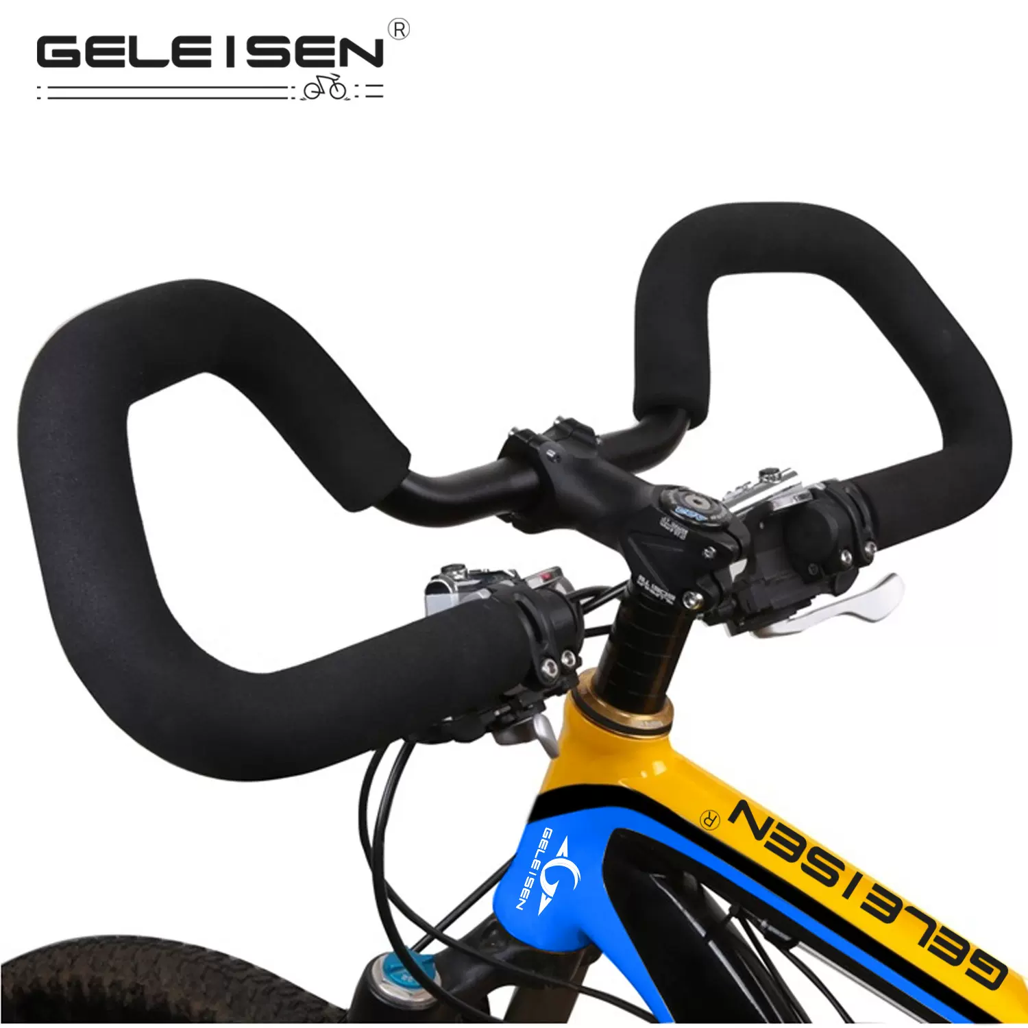 山地自行车弯把户外运动骑行旅行车车把蝴蝶把铝合金长途休息把