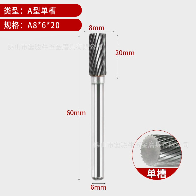 Fresa rotativa de tungsteno