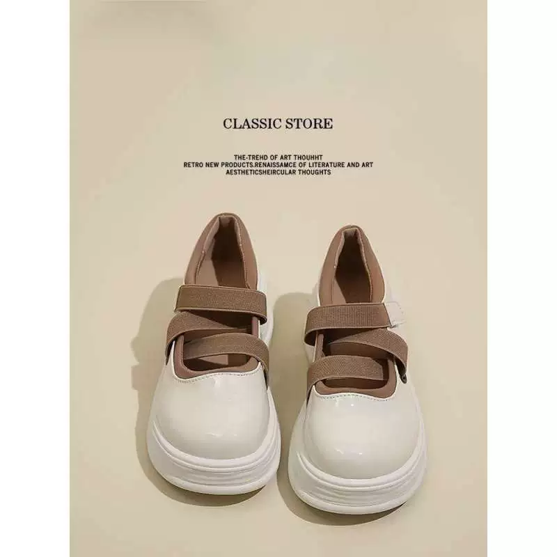 Женские летние туфли Мэри Джейн на толстом каблуке и платформе, лоферы на толстой подошве, новая летняя модель 2025 года, римские сандалии