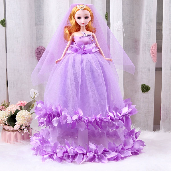 Leaf wedding dress-purple