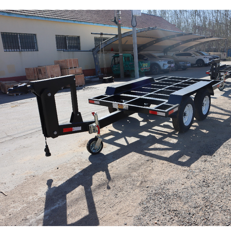 3吨骨架拖车 方舱拖车 框架拖车 移动房车底盘 牵引可调节拖车