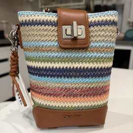 南枫百搭潮流彩虹桥水桶包包女式2025新款秋冬小包编织单肩斜挎包