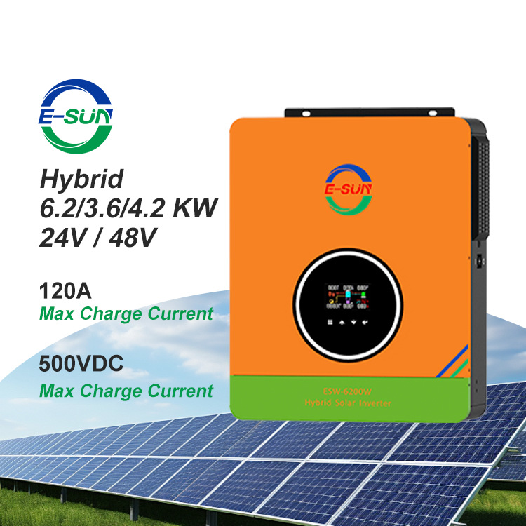 6.2KW Inverter de almacenamiento de energía fotovoltaica de alta potencia Equipo central del sistema de energía solar conectado a la red