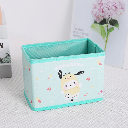 Cartoon hat series PU desktop sundries small storage box office bedroom wardrobe foldable storage box