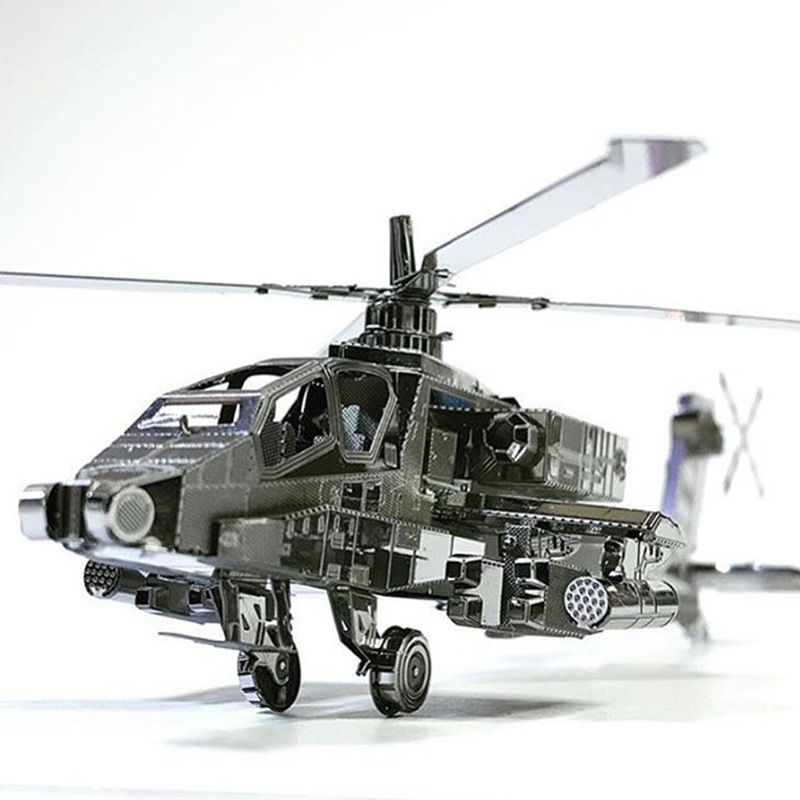 Acero estatua mágica al por mayor serie aviones grupo un rompecabezas de metal mini 3D 3D hecho a mano DIY montaje