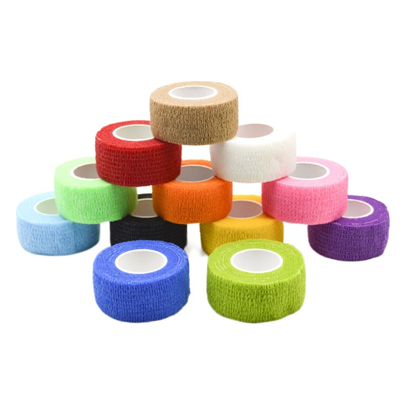 Self-Adhesive Elastic Bandage Ankle Wrist Finger Protector Sports Protection Anti-Slip Strap Silent Table Polishing Strip Bandage