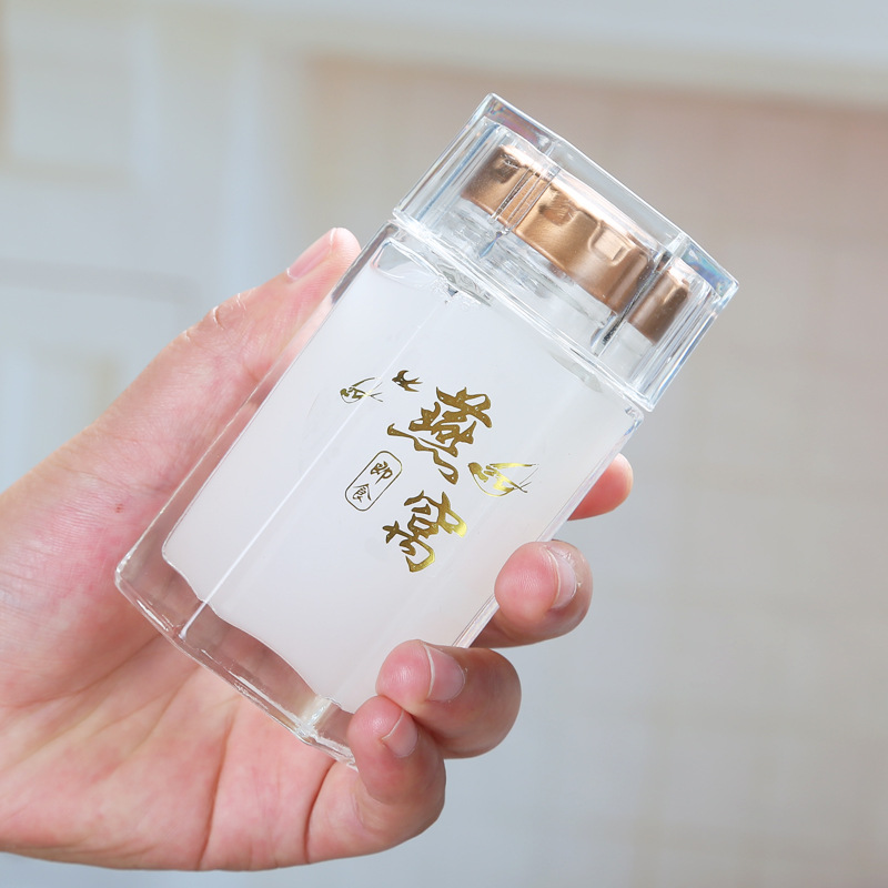 高档六棱鲜炖燕窝蜂蜜瓶 80ML耐高温密封分装秋梨膏瓶食品包装瓶