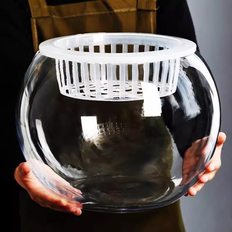 水培植物ガラス瓶透明直筒円筒形花瓶シンプル緑羅白掌水養ガラス容器|undefined