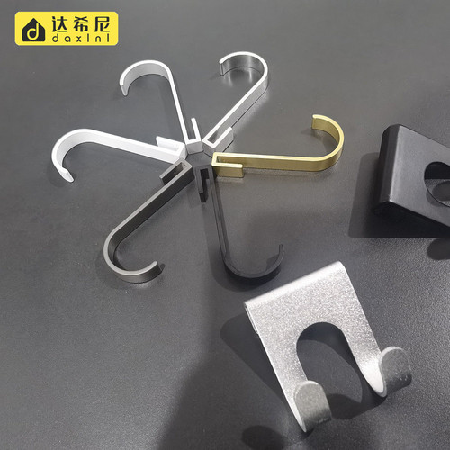 Storage rack hook space aluminum hook thickened aluminum alloy accessories single hook wiper hook triangle basket hook