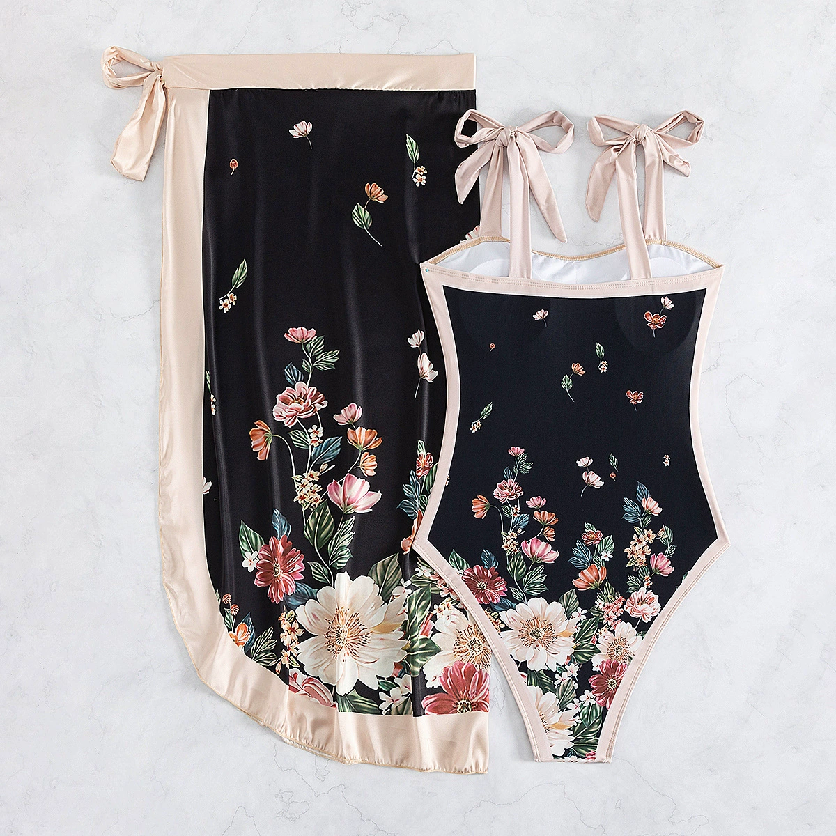 Брендовые ретро секс swimsuit, комплект, пляжное платье, юбка, (торговля кросс-границей)