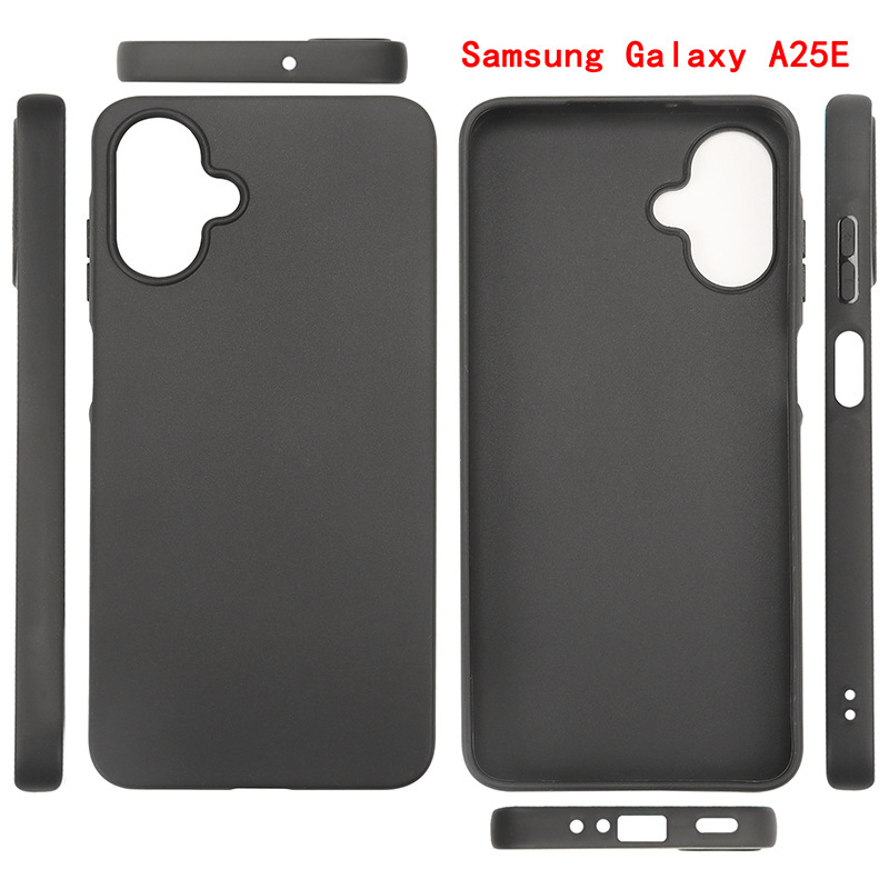 Suitable for Samsung Galaxy A25E Mobile Phone Case, All Matte Black Tpu Material, Simple Full Edge Coverage