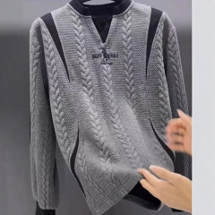 现货高端提花刺绣潮牌卫衣秋季男士时尚百搭休闲卫衣
