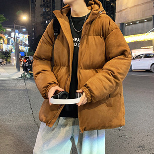 Customized Logo24 New Suede Cotton Outwear Men's Winter Trendy Brand Cotton Outwear American Couple Cotton Outwear Women's Winter Jacket