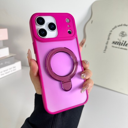 跨境爆款适用iPhone17肤感磨砂手机壳苹果16磁吸支点镜头膜保护套