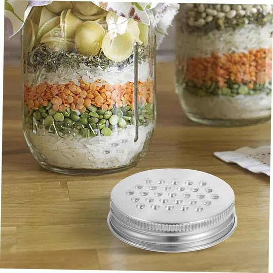 Amazon Hot Sale 70mm Caliber Gouged Lid 304 Stainless Steel Lid Narrow Mason Jar Lid Kitchen Supplies