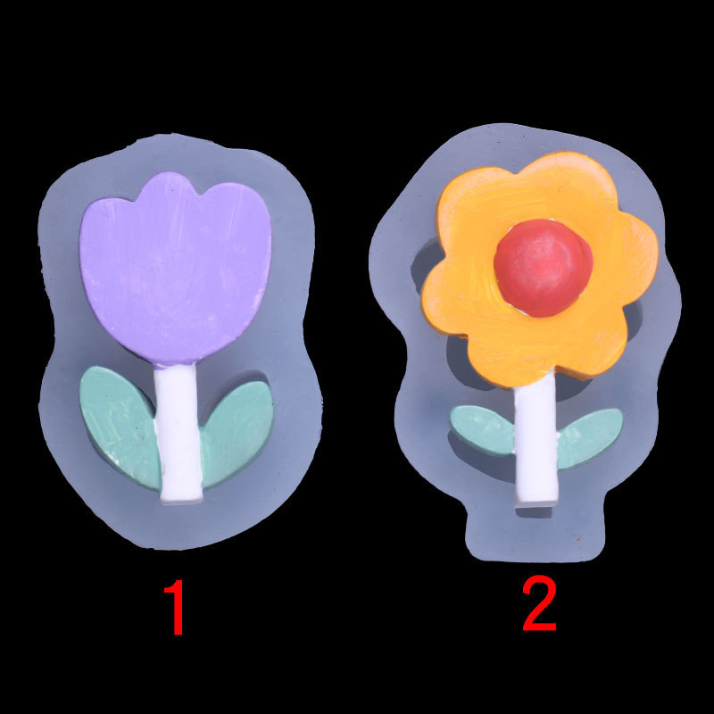 Molde de Silicona con Forma de Flor Animada para Decoración de Mesa
