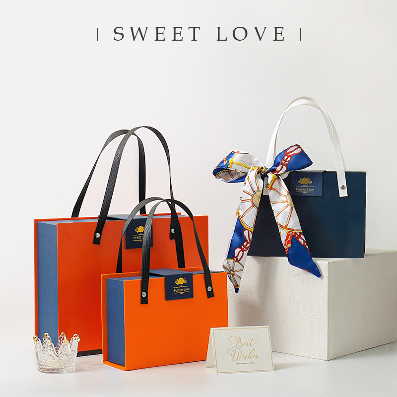 伴手礼盒结婚回礼礼盒礼品盒婚庆圣诞礼物包装盒空盒子礼袋牛皮纸