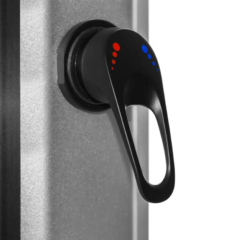 35L nuevo soporte de ducha solar de plata anti-UV ducha solar todos los accesorios negros