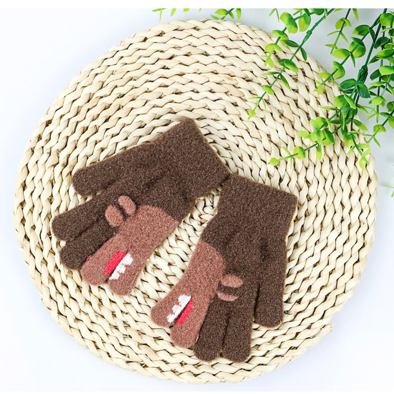 Herbst Und Winter Neue Kinderhandschuhe Niedliche Cartoon-multicolor-handschuhe Gestrickte Handschuhe display picture 8