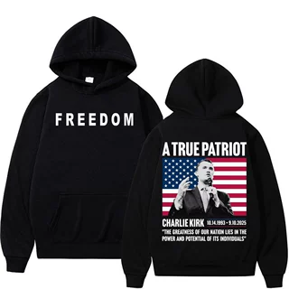 A True Patriot Charlie Kirk Freedom Sweatshirts Men Women Cl