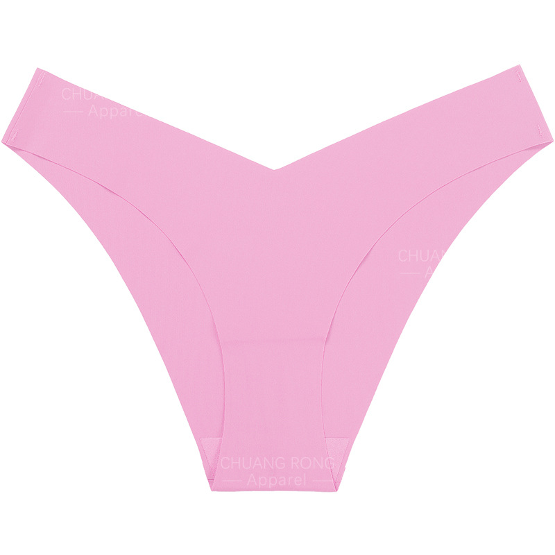 Ropa interior sin costuras de seda de hielo europea y americana cintura baja de las mujeres más calzoncillos entrepierna de algodón transpirable Levantamiento de cadera ropa interior deportiva para niñas