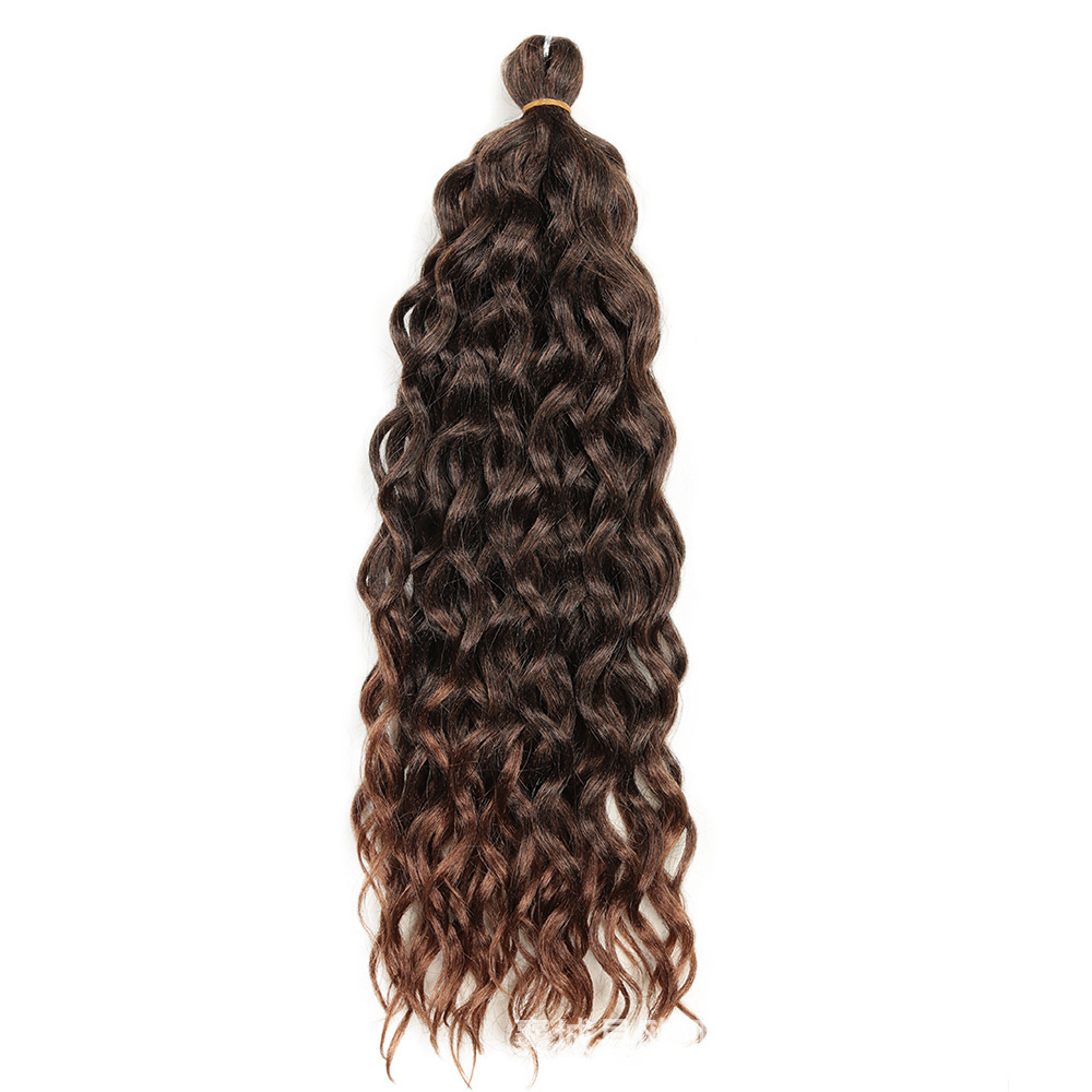 Hawaii roll HAWALL CURL peluca blanca ganchillo pelo África sucia trenza 24inch120g al por mayor