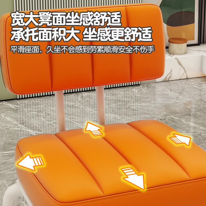 小凳子极简风家用滑轮矮凳可移动带靠背板凳静音轮拆快递带娃神器|undefined