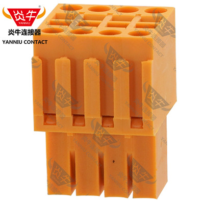 3.5mm炎牛魏德米勒款双层插拔式PCB接线端子YN2EDGKE/KF/B2L 3.50