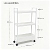 5018 three-layer white sandwich trolley (3 layers of solid board)
