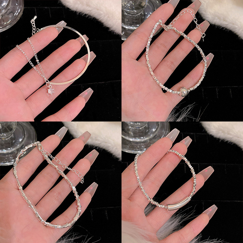 Wholesale Jewelry IG Style Heart Shape Bow Knot Copper Zircon Plating Inlay Bracelets Chain-free display picture 5